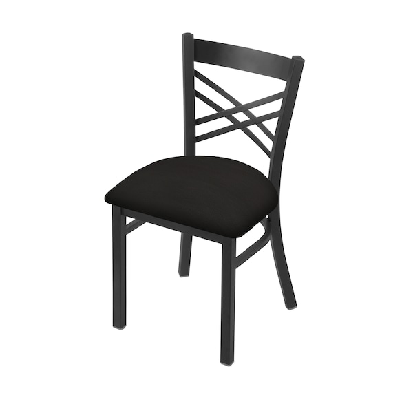 620 Catalina 18" Chair with Pewter Finish and Canter Espresso Seat
